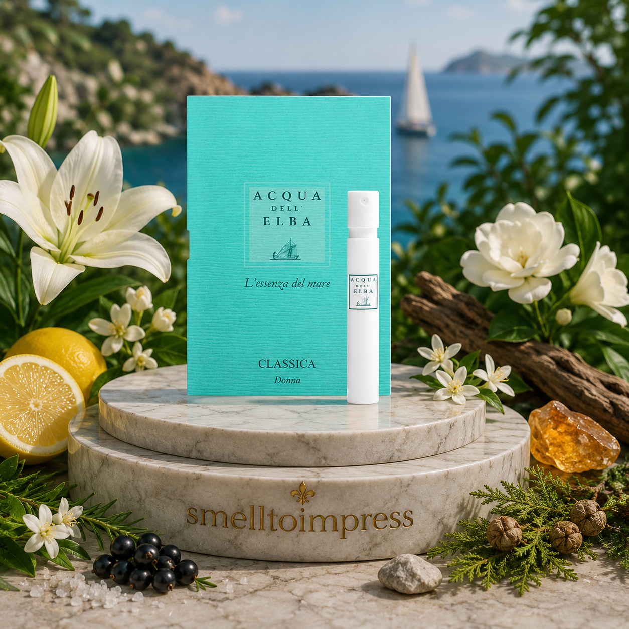 image d’un échantillon officiel de parfum Acqua dell' Elba Classica Donna 1,2 ml 0,04 fl. oz