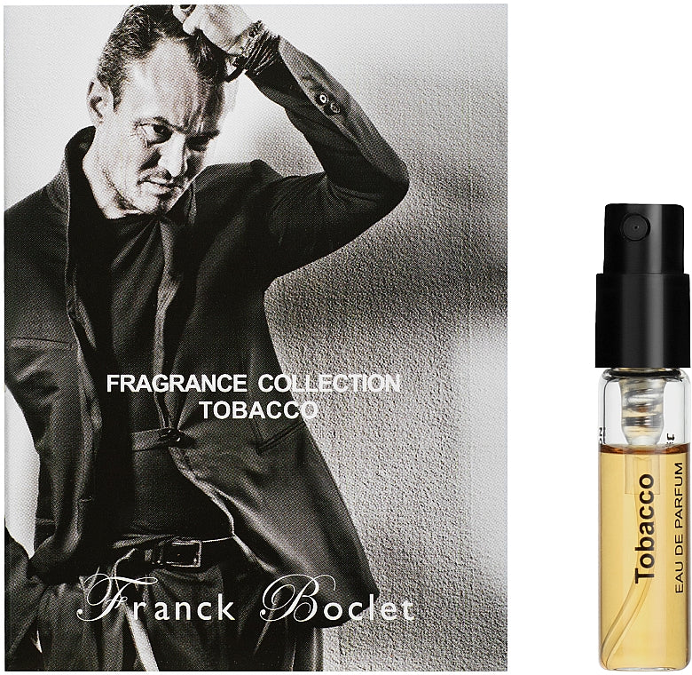 Échantillon officiel de parfum Franck Boclet Tobacco 1,5 ml