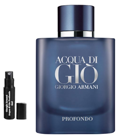 Giorgio Armani Eau de Gio Profondo 6ml 0.2 fl. onces. échantillons de parfums