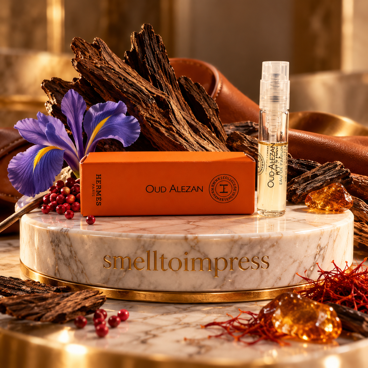 afbeelding van Hermes Hermessence Oud Alezan 2 ml officieel parfummonster geurtester