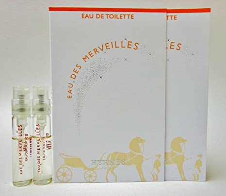 Hermès Eau Des Merveilles 2ml 0.06 fl. onces. échantillon de parfum officiel