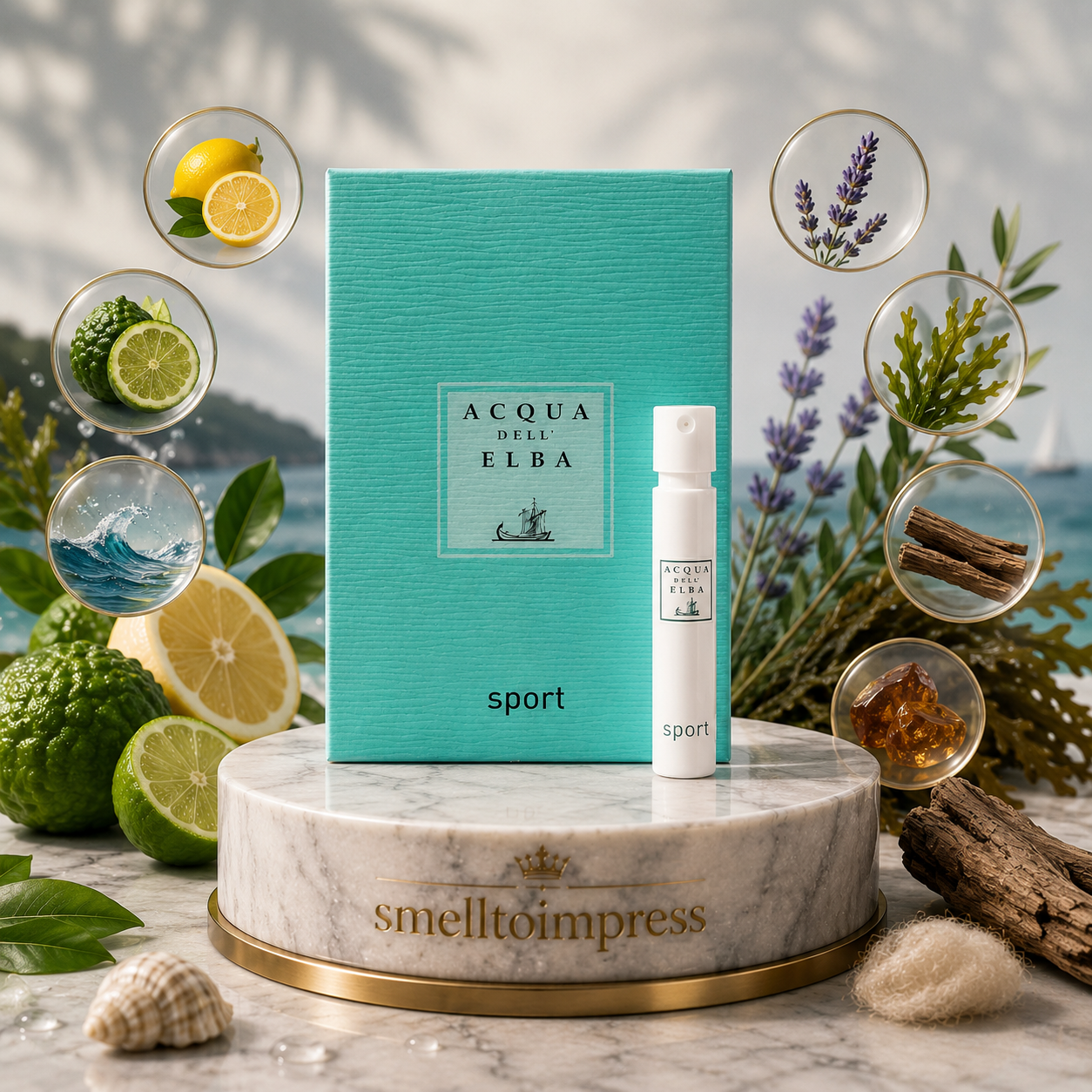 afbeelding van Acqua Dell' Elba Sport officieel parfummonster 1,2 ml 0,04 fl. oz