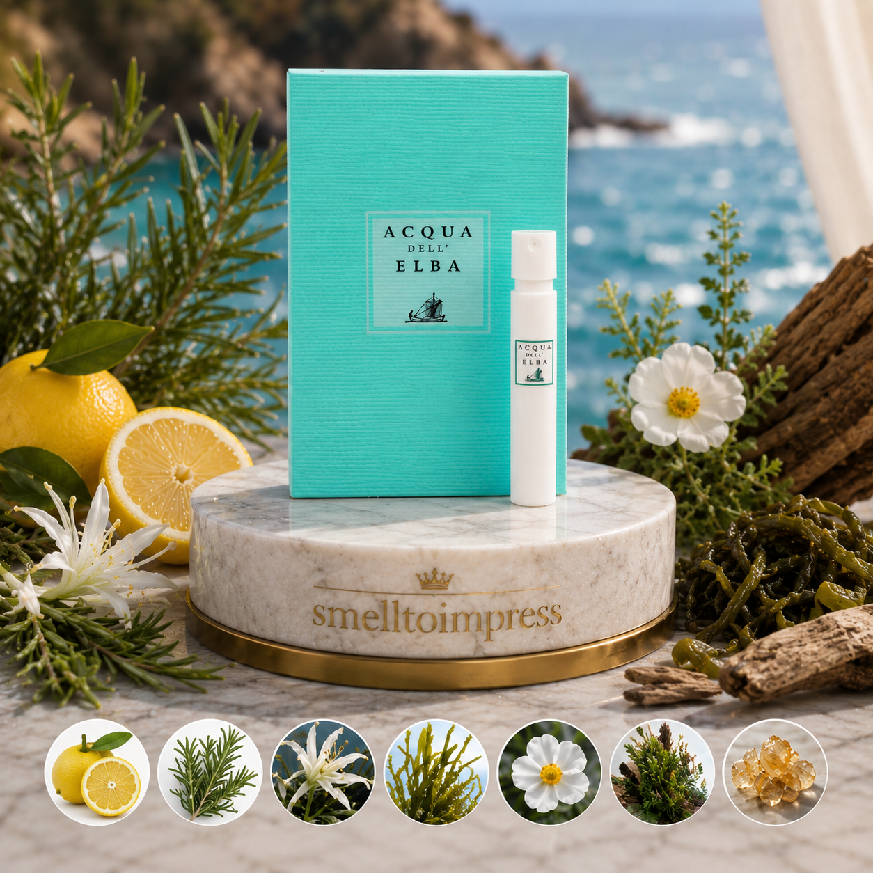 Acqua dell' Elba Home Mare échantillon officiel de parfum 1,2 ml 0,04 fl. oz
