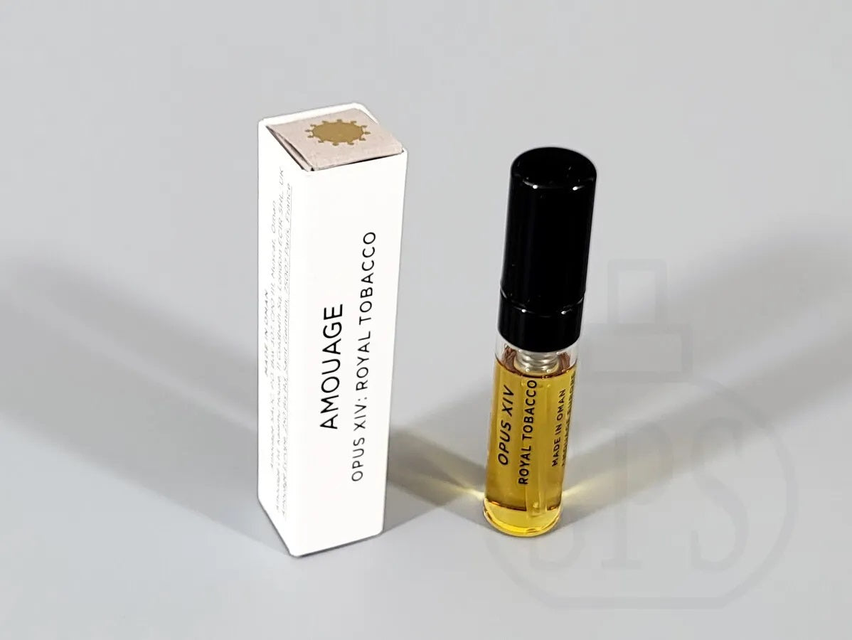 Échantillon officiel de parfum Amouage Opus XIV Royal Tobacco 2 ml 0,06 oz
