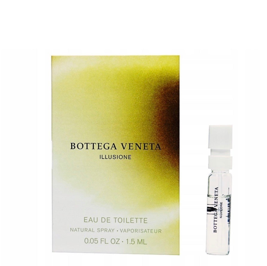 Bottega Veneta Illusione Homme 1,5 ml 0,07 fl. onces. échantillon officiel de parfum, Bottega Veneta Illusione Men 1,5 ml 0,07 fl. onces. échantillon de parfum officiel
