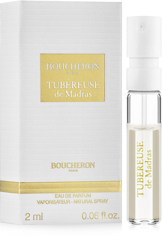 Boucheron Tubereuse de Madras 2ml 0.06 fl. onces. échantillons de parfums officiels