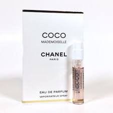Échantillons officiels de parfums CHANEL Coco Mademoiselle 1,5 ml
