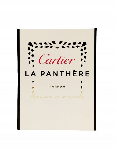 Échantillon officiel de parfum Cartier La Panthère 1,5 ml 0,05 fl. oz.