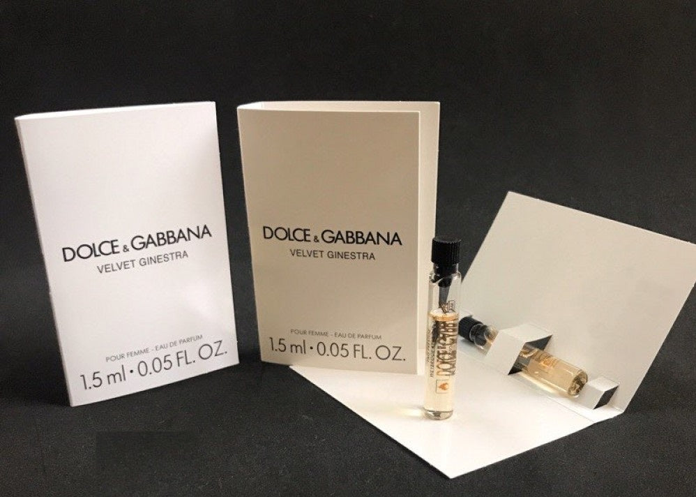 Échantillon de parfum officiel Dolce & Gabbana VELVET Ginestra 1,5 ml