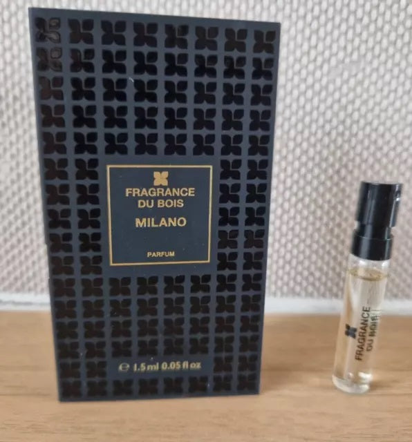 Fragrance Du Bois Milano 1,5 ml échantillons de parfum officiels testeur de parfum