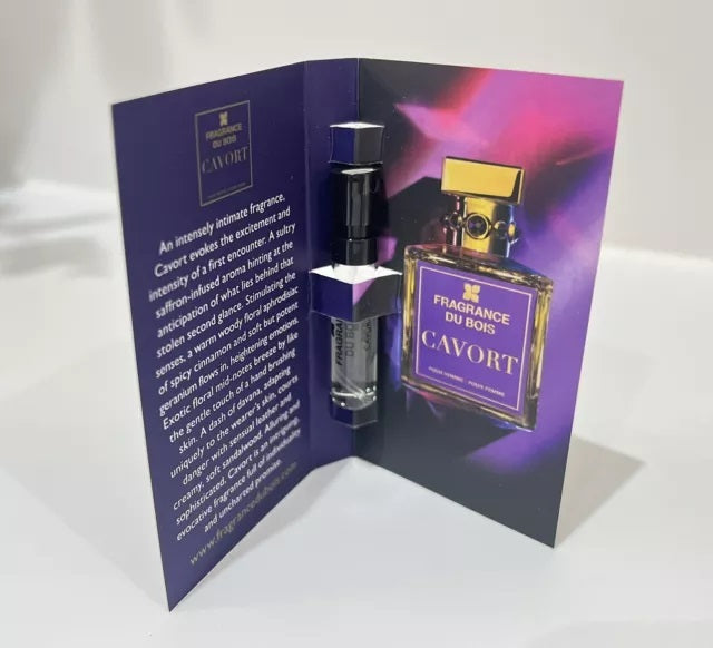 Fragrance Du Bois Cavort 1,5 ml 0,05 fl. onces. testeur de parfum d'échantillon de parfum officiel