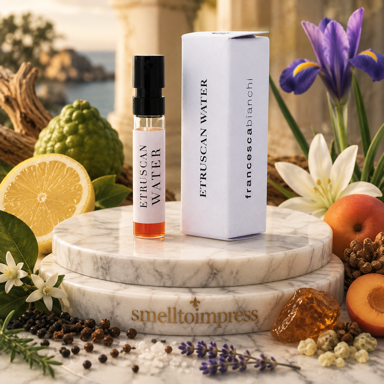 image d’un échantillon officiel de parfum Francesca Bianchi Etruscan Water 1,5 ml 0,07 fl. oz