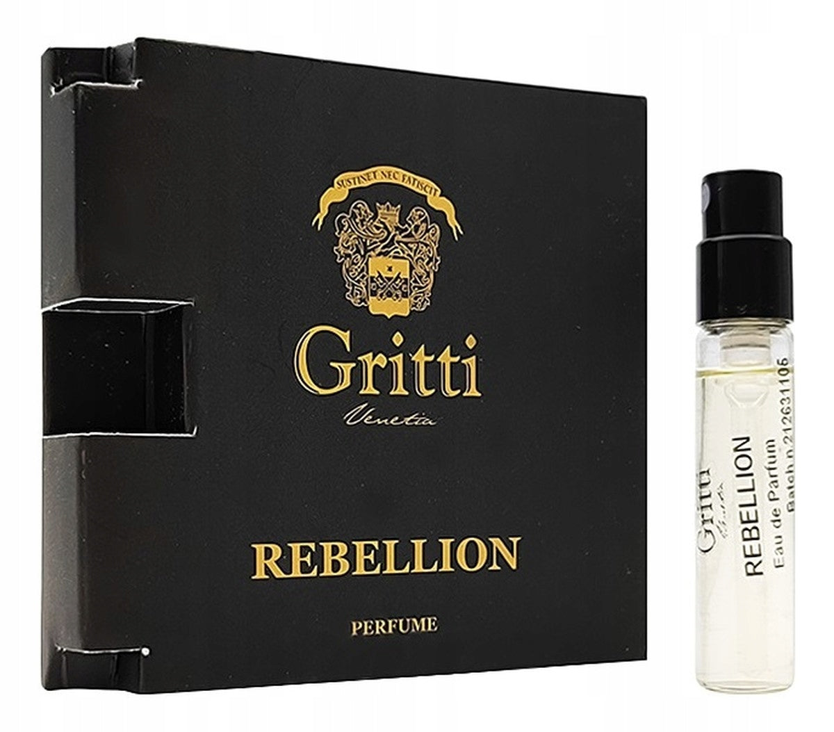 Échantillon officiel de parfum Gritti Rebellion 2ml 0,06 fl. oz. image du produit