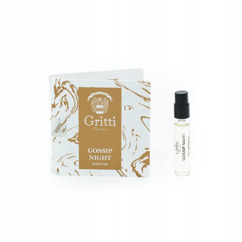 Échantillon officiel de parfum Gritti Gossip Night 2ml 0,06 fl. oz. image du produit