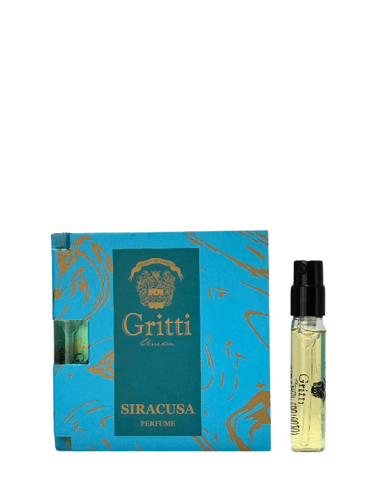 Gritti Siracusa officiële parfumstaaltjes 2ml 0,06 fl. oz.