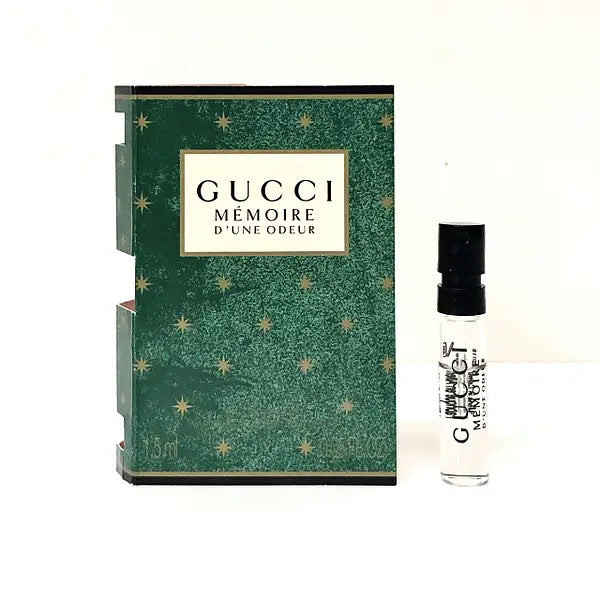 Gucci Mémoire d'Une Odeur de Gucci Parfums échantillon de parfum officiel 1,5 ml parfum abandonné