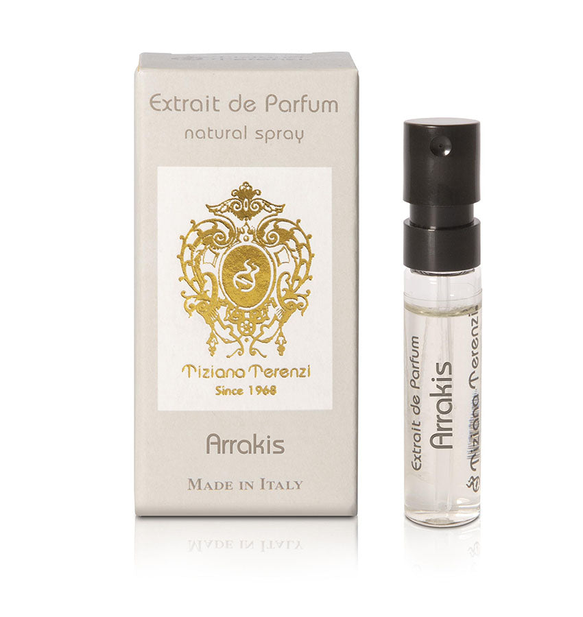 TIZIANA TERENZI Arrakis Extrait de parfum 0.05 OZ 1.5 ML échantillon de parfum officiel, TIZIANA TERENZI Arrakis Extrait de parfum 0.05 OZ 1.5 ML campione ufficiale di profumo