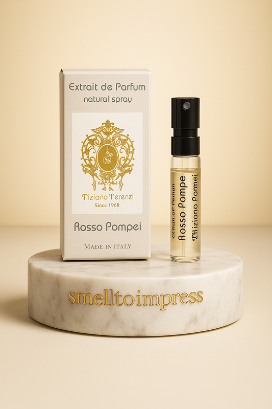 afbeelding van TIZIANA TERENZI Luna Collectie Rosso Pompei Extrait de parfum 0,05 OZ 1,5 ML officiële parfum sample