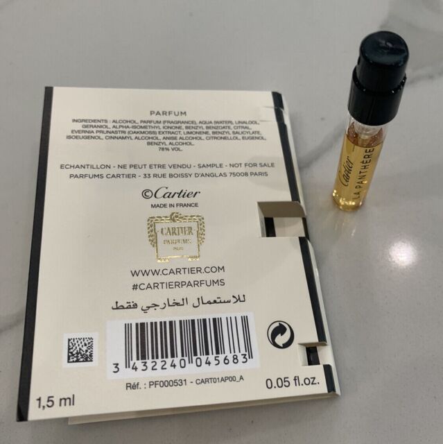 Échantillon de parfum Cartier La Panthère