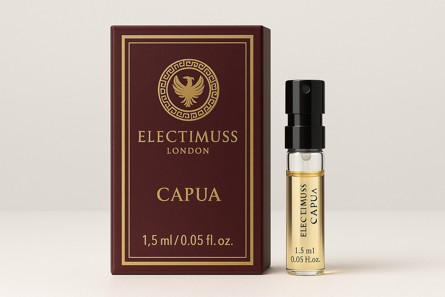 Electimuss London Capua 1.5ml 0.05 fl. oz. échantillon de parfum officiel