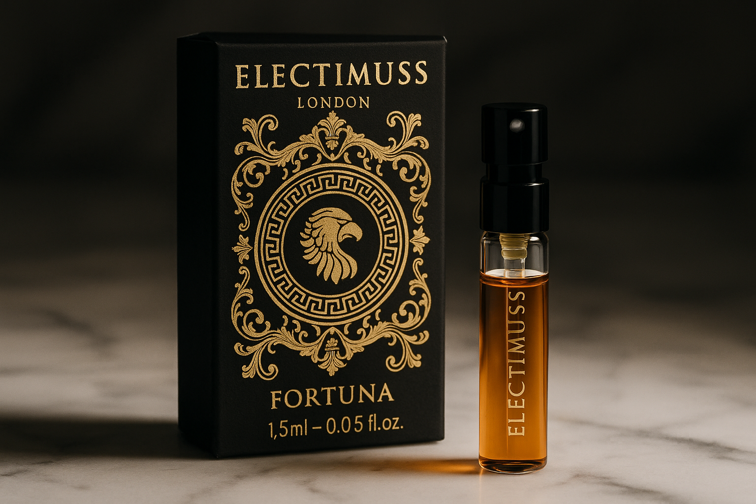 Electimuss London Fortuna 1.5ml 0.05 fl. oz. échantillon de parfum officiel