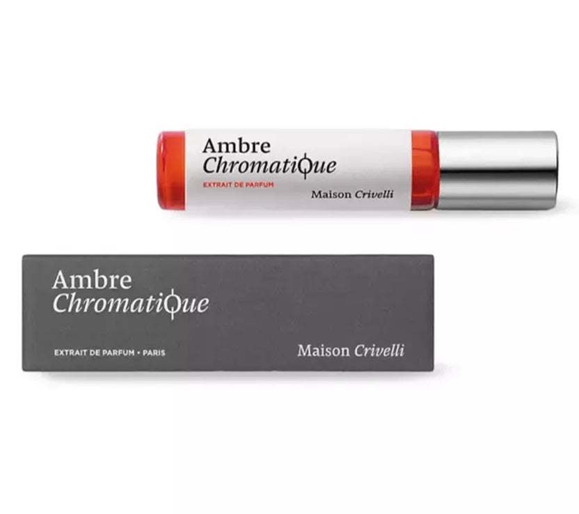 échantillon officiel de parfum de la Maison Crivelli Ambre Chromatique 1.5ml 0.05 fl.oz.