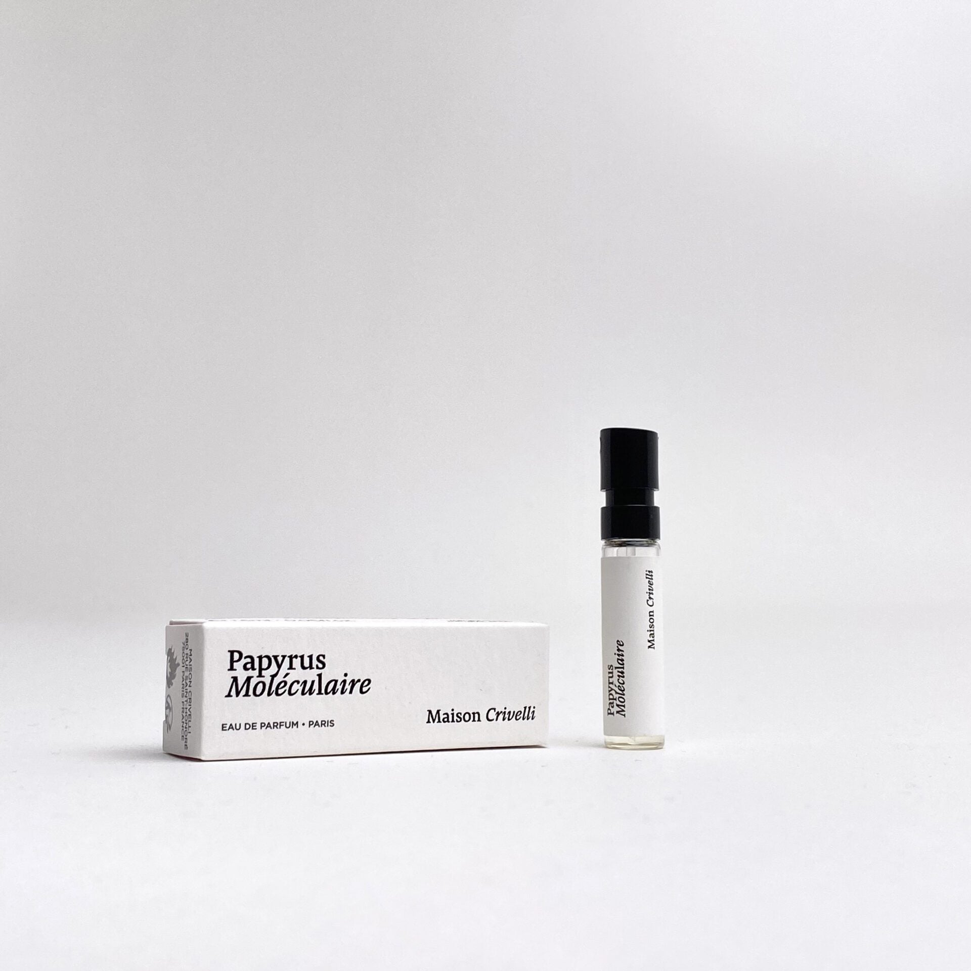 échantillon officiel de parfum de la Maison Crivelli Papyrus Moléculaire 1.5ml 0.05 fl.oz.