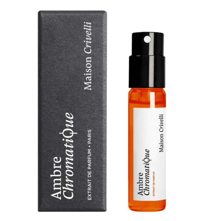 échantillon officiel de parfum de la Maison Crivelli Ambre Chromatique 1.5ml 0.05 fl.oz.