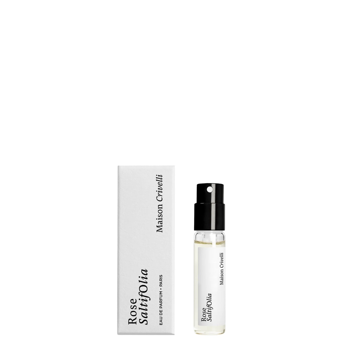 échantillon officiel de parfum de la Maison Crivelli Rose Saltifolia 1.5ml 0.05 fl.oz.