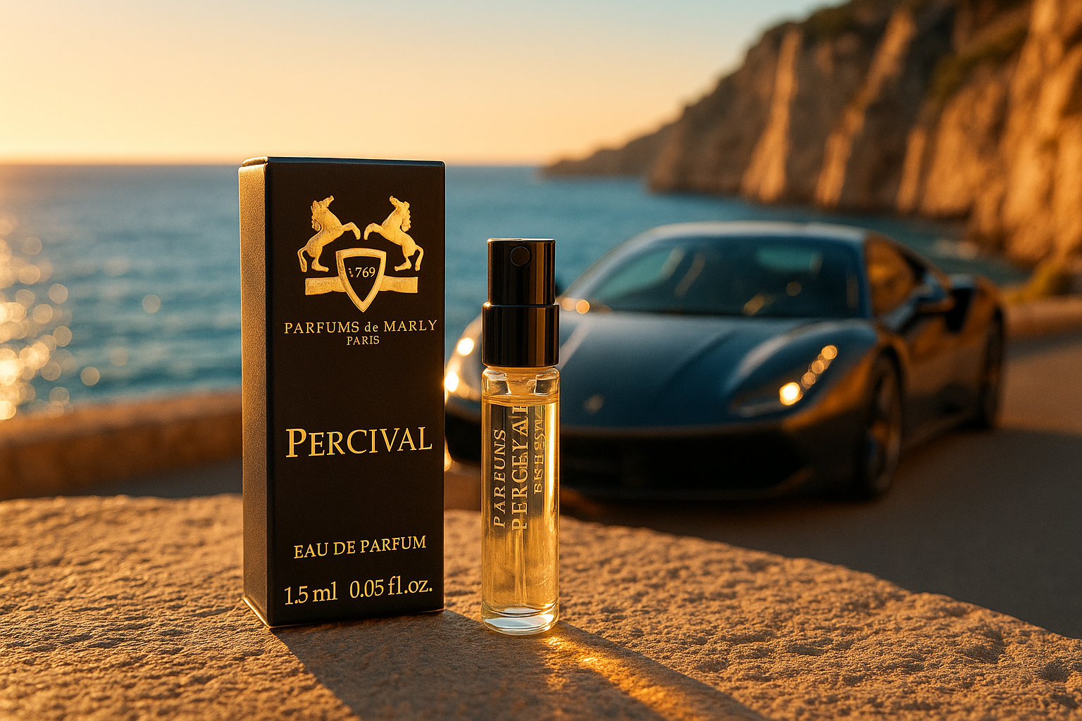 Parfums De Marly Percival échantillon de parfum officiels testeur de parfum 1,5 ml 0,05 fl. oz