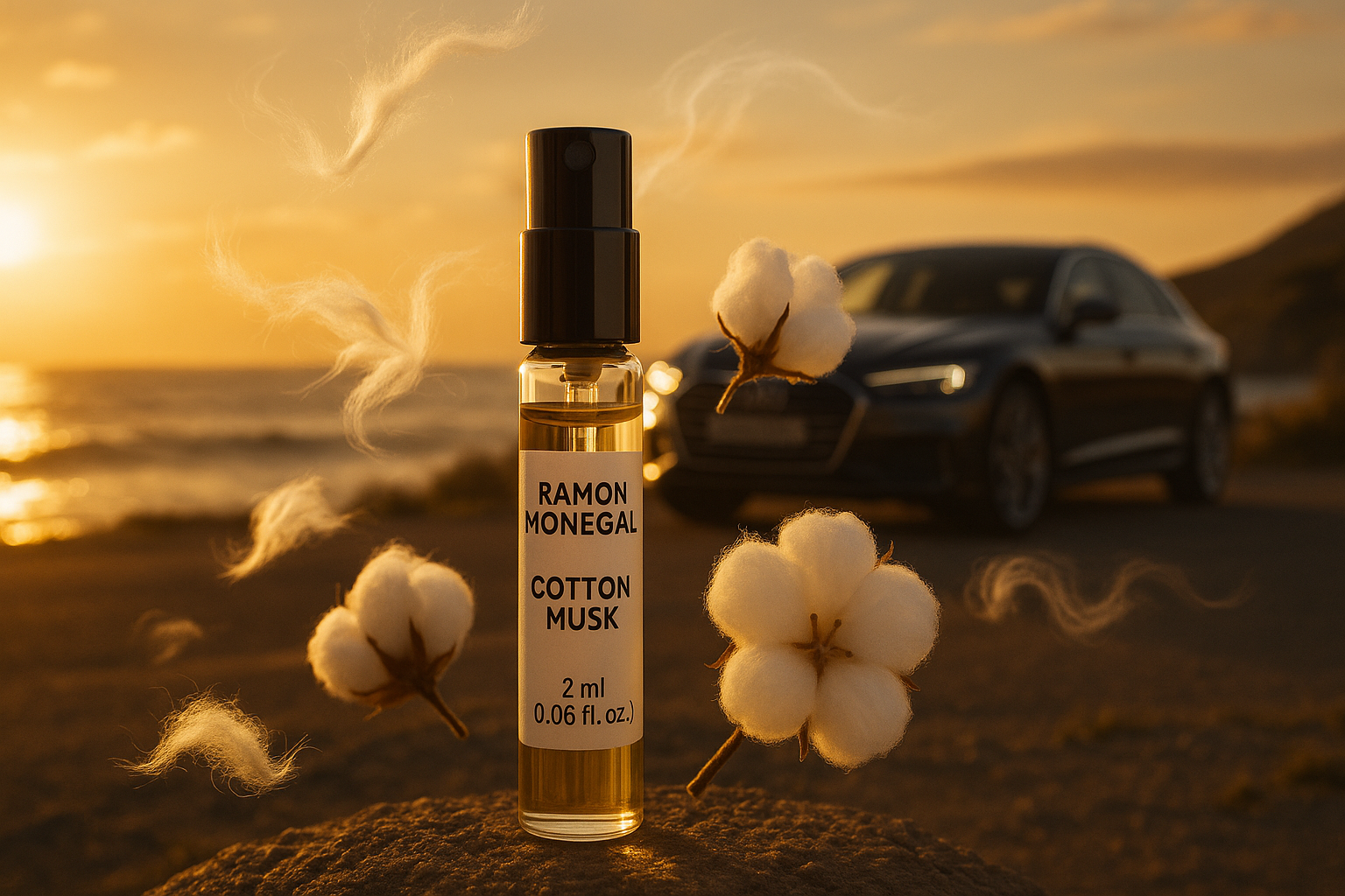 Ramon Monegal Cotton Musk officieel parfummonster 2ml 0,06 fl.o.z. parfum tester