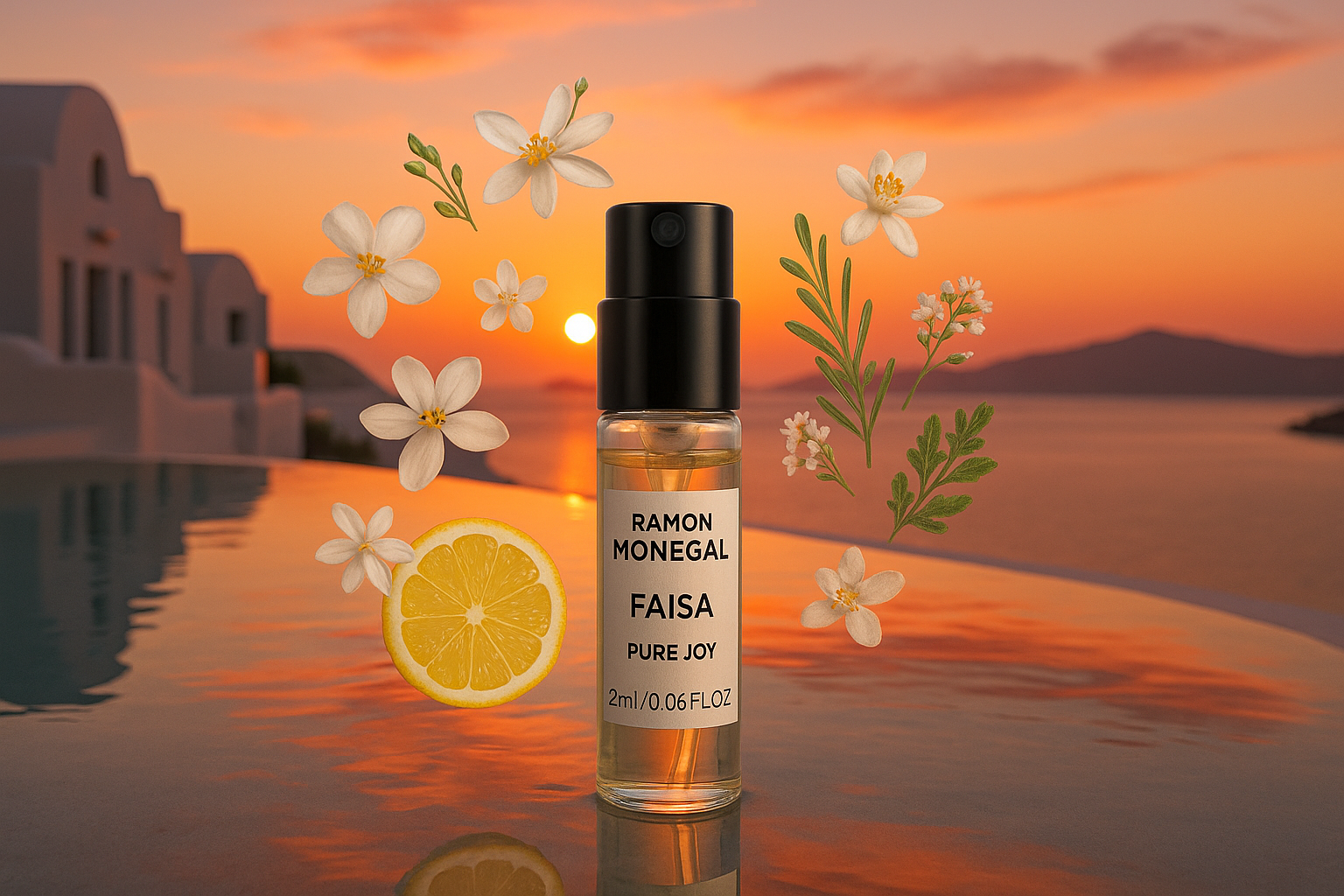 Ramon Monegal Faisa Pure Joy officieel parfum monster 2ml 0.06 fl.o.z. parfum tester