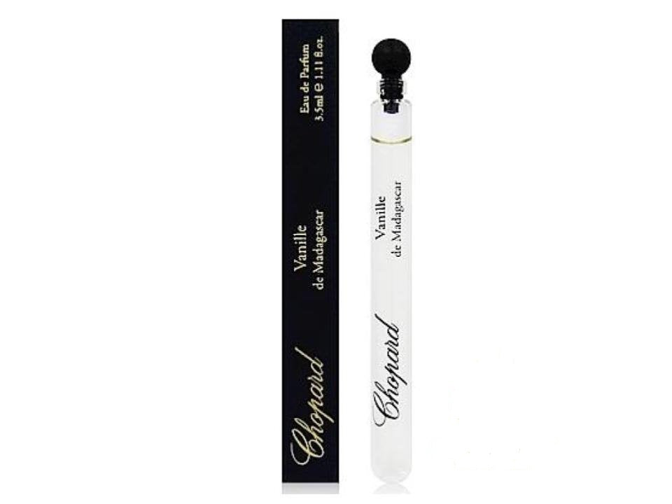 Chopard Vanille de Madagascar 3,5 ml 0,12 fl. oz. échantillon officiel - Chopard Rose Seljuke - Chopard Haute Parfumerie - Chopard Rose Seljuke 3,5 ml 0,12 fl. oz. mini-smelltoimpress