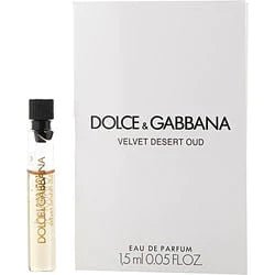 Échantillon officiel de parfum Dolce & Gabbana Velvet Desert Oud 1,5 ML.