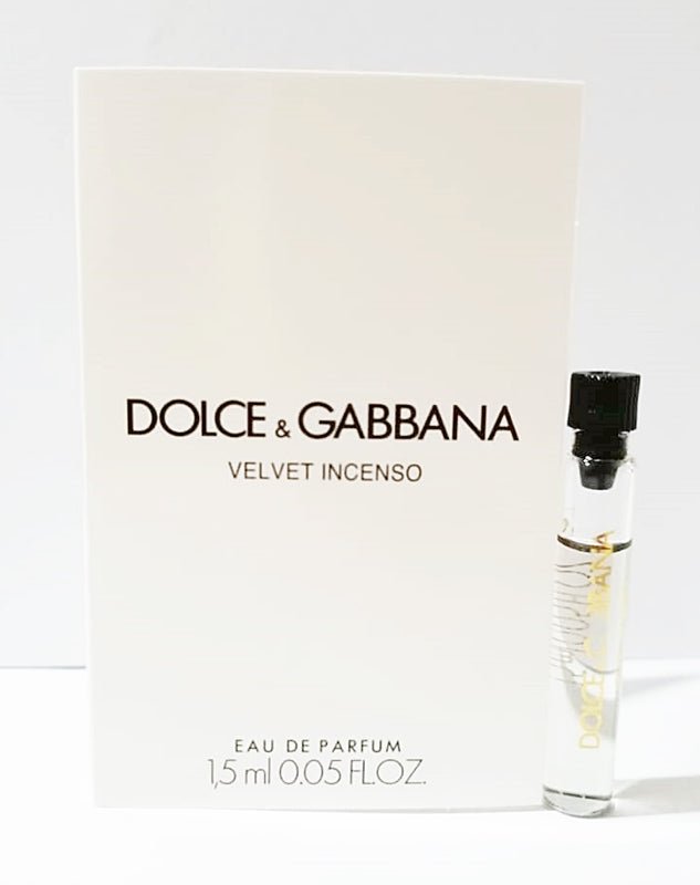 Incenso Velours Par Dolce & Gabbana 1,5 ml 0,05 fl. oz hivatalos parfum menthe, Velvet Incenso par Dolce & Gabbana 1,5 ml 0,05 fl. oz amostra oficial de parfum, Velvet Incenso Par Dolce & Gabbana 1.5ml 0.05 fl. oz 官方香水样品, Montre officielle de parfum 