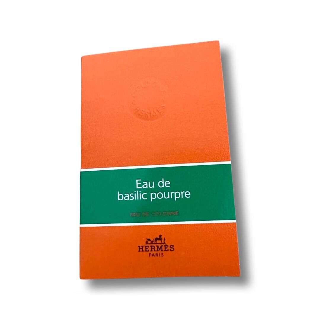 Hermès Eau de basilic pourpre 2ml 0.06 fl. onces. échantillon de parfum officiel