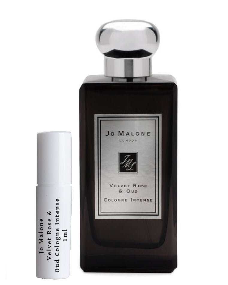 Flacon d'échantillon de parfum intense Jo Malone Velvet Rose & Oud en vaporisateur 1 ml