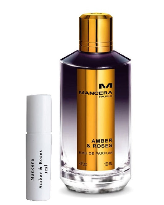 Mancera Amber & Roses parfumstaalflesje spray 1 ml
