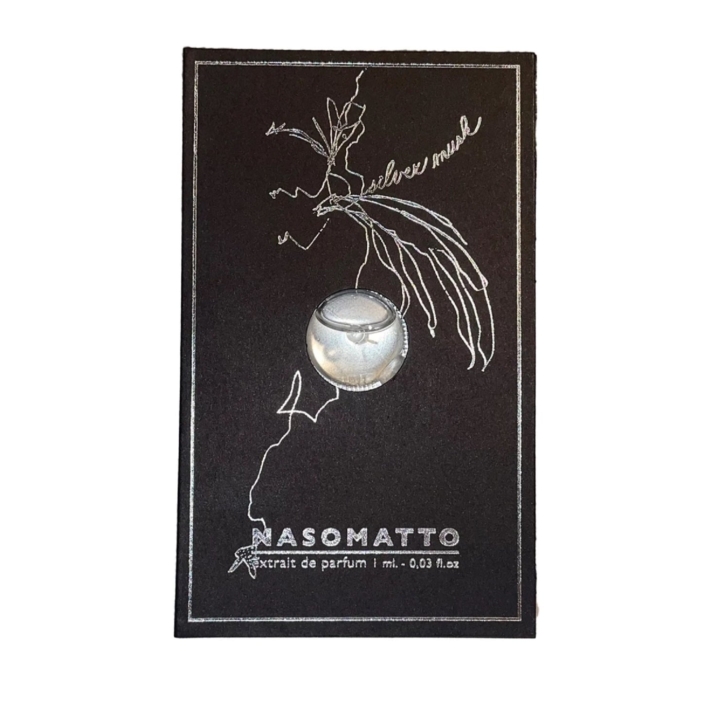 Échantillon officiel de parfum Nasomatto Silver Musk 1 ml