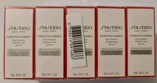 Crème de jour Shiseido Essential Energy SPF 20 Mini échantillon 5ML 0,17 oz.