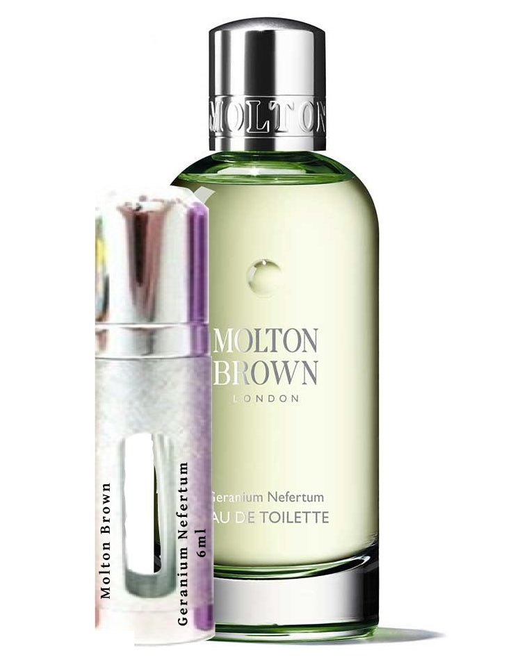 Flacon d'échantillon de 6 ml de géranium Nefertum de Molton Brown