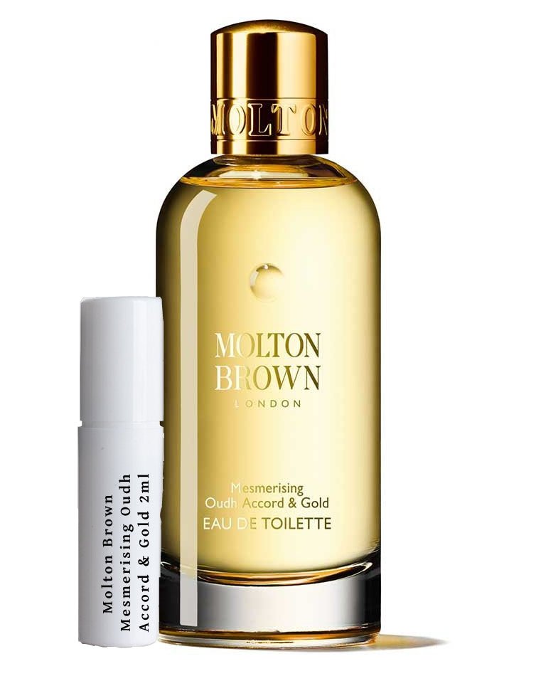 Échantillons de 2 ml de Molton Brown Mesmerising Oudh Accord & Gold