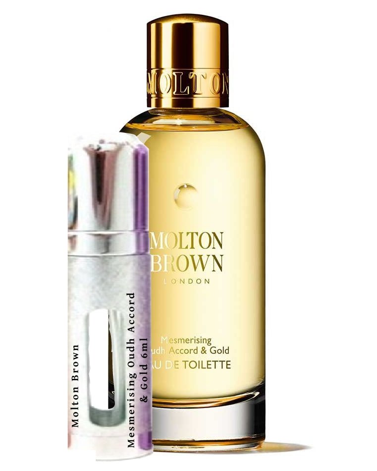 Flacon d'échantillon de 6 ml de Molton Brown Mesmerising Oudh Accord & Gold