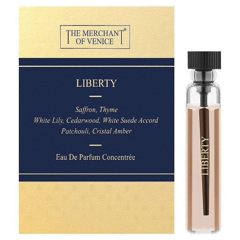 The Merchant of Venice Liberty 2ml Échantillon de parfum officiel, The Merchant of Venice Liberty 2ml 液量オンス公式香水サンプル, The Merchant of Venice Liberty 2ml официална парфюмна проба, The Merchant of Venice Liberty 2ml échantillon de parfum officiel, The M